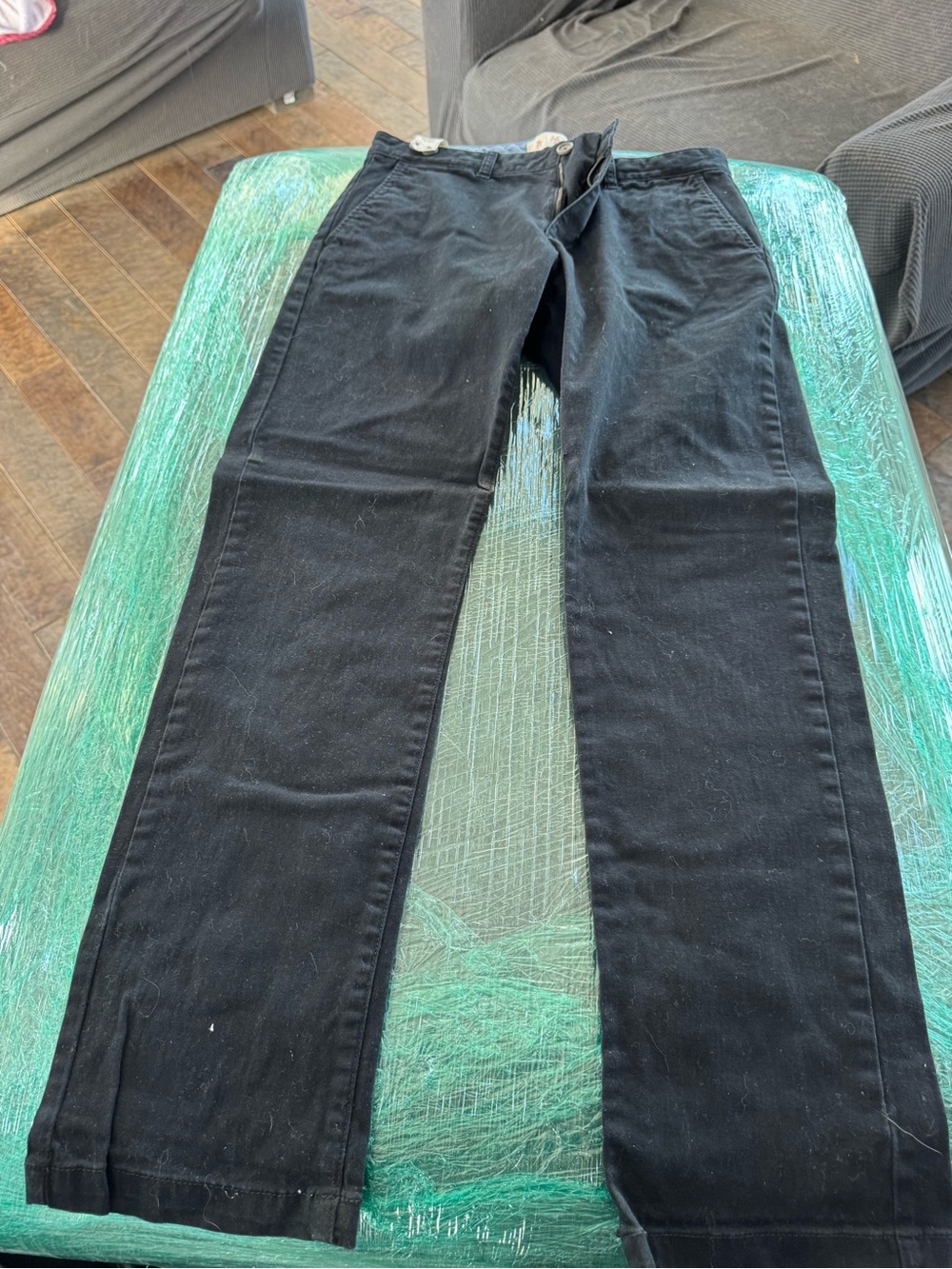 Original Penguin Men's Black Straight Jeans